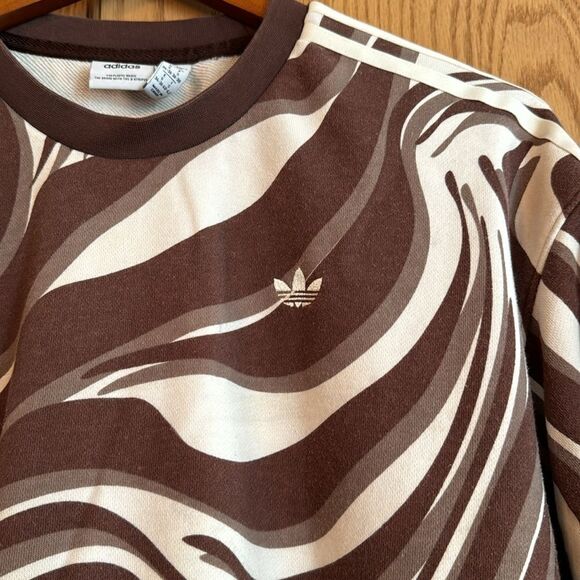 ADIDAS Abstract Allover Animal Print Sweatshirt - Picture 12 of 13